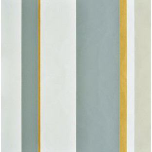 Gold blue white vertical stripes home décor wallpaper