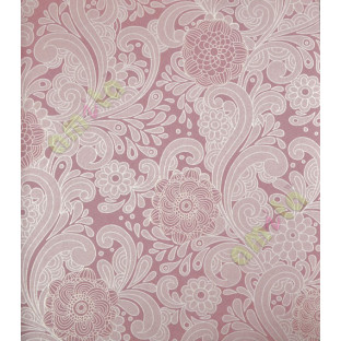 Maroon brown floral paisly design home décor wallpaper for walls