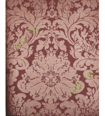 Maroon brown colour traditional design home décor wallpaper for walls