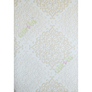 White brown gold elegant vintage pattern home décor wallpaper for walls