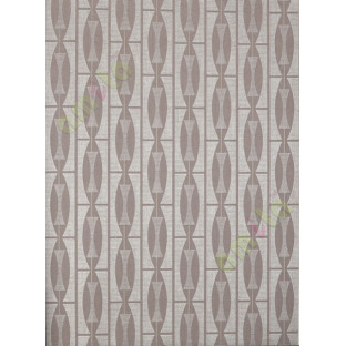 Brown silver vertical convex and concave design home décor wallpaper for walls