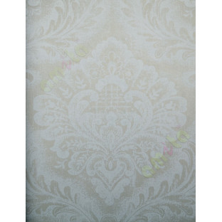 White gold colour big motif traditinal design home décor wallpaper for walls