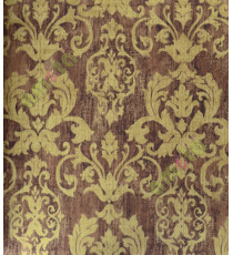 Brown gold colour motif with vertical stripes home décor wallpaper for walls