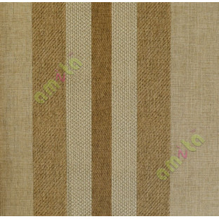 Gold brown black vertical stripes with texture home décor wallpaper for walls