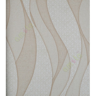 Brown white contemporary vertical flowing waves design home décor wallpaper for walls