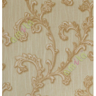 Gold brown beautiful traditional design with glitters home décor wallpaper for walls