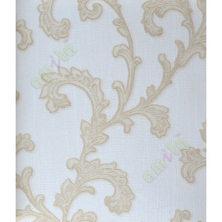 Pure white gold beautiful traditional design with glitters home décor wallpaper for walls