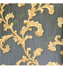 Black gold beautiful traditional design with glitters home décor wallpaper for walls