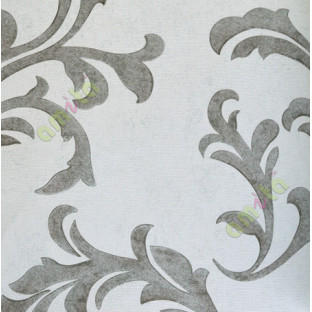 White black full traditional leafy design home décor wallpaper for walls