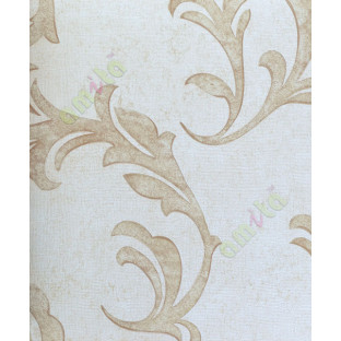 Gold beige full traditional leafy design home décor wallpaper for walls