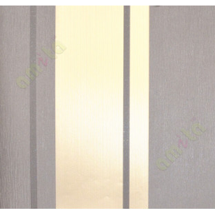Gold brown vertical stripes with texture home décor wallpaper for walls