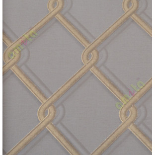 Brown gold chian link fencing pattern home décor wallpaper for walls