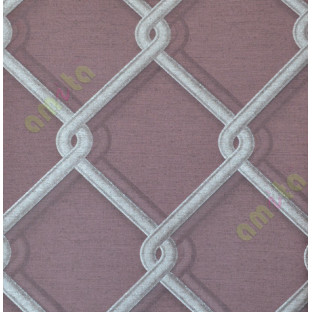 Brown silver chian link fencing pattern home décor wallpaper for walls