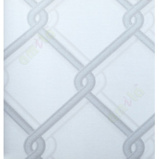 White silver chian link fencing pattern home décor wallpaper for walls