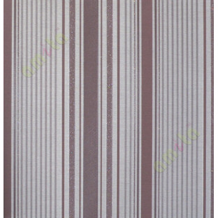 Brown beige vertical pencil stripes with glitter home décor wallpaper for walls
