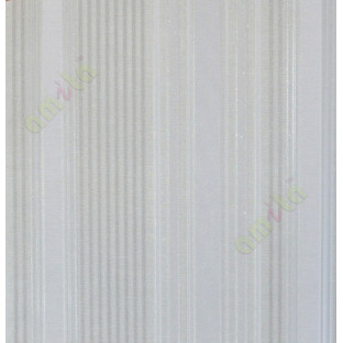 Grey silver vertical pencil stripes with glitter home décor wallpaper for walls