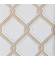 Gold beige chian link fencing pattern home décor wallpaper for walls