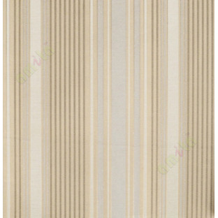 Gold brown vertical pencil stripes with glitter home décor wallpaper for walls
