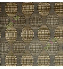 Pure black gold colour ogee design with texture home décor wallpaper for walls