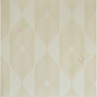 Beige white contemporary vertical crafted cylinder home décor wallpaper for walls