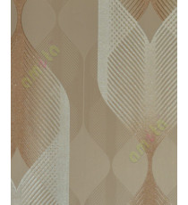 Brown silver contemporary vertical crafted cylinder home décor wallpaper for walls