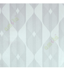 White silver contemporary vertical crafted cylinder home décor wallpaper for walls