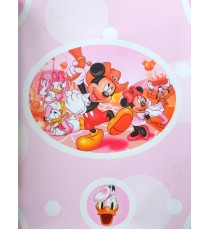 Pink red 3d micky mouse home décor wallpaper
