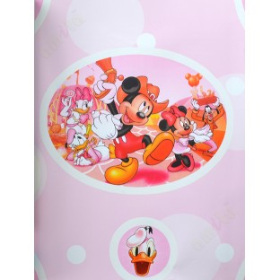 Pink red 3d micky mouse home décor wallpaper