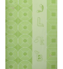 Lime green geometric alphabets star home decor wallpaper