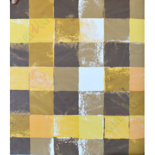Teenage black yellow brown white squar box wallpaper