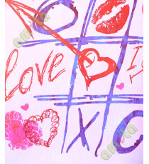 Teenage colourful cross and love game wallpaper