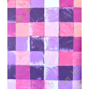 Teenage purple pink white square box wallpaper