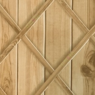 Brown beige color natural wooden planks wood support x crossing woods 3D finished wallpaper