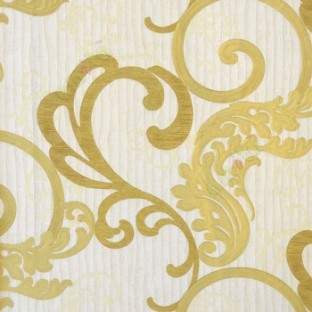 Gold beige brown color traditional beautiful swirls vertical trendy lines floral leaf horizontal carved stripes texture background home décor wallpaper
