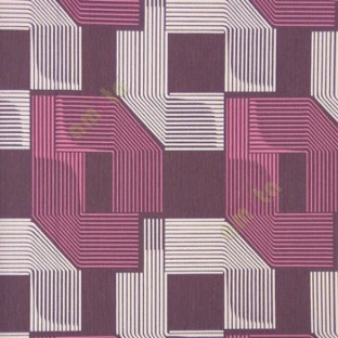 Purple beige pink color abstract design L-shaped layer of lines square shapes texture background home décor wallpaper