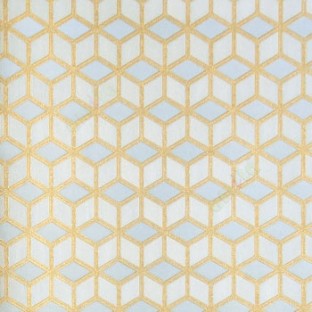 Gold grey color geometric hexagon design abstract honey shapes horizontal and vertical stripes home décor wallpaper