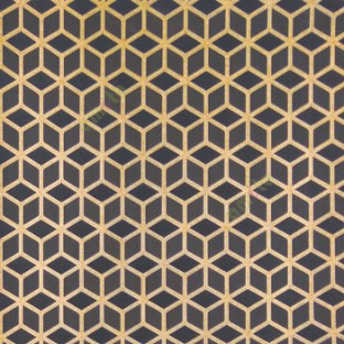 Black gold color geometric hexagon design abstract honey shapes horizontal and vertical stripes home décor wallpaper