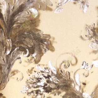 Black gold beige color traditional flower design oil painting texture finished embossed pattern home décor wallpaper