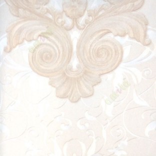 Beige gold color traditional flower design swirls floral leaf circles texture background home décor wallpaper