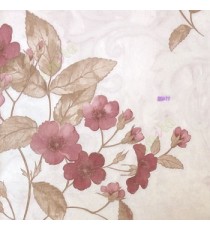 Purple grey brown color beautiful flower leaf pattern flower buds self design background texture finished home décor wallpaper