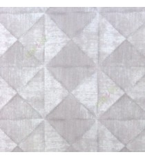 Grey cream color geometric diamond shapes slanting line crossings triangle texture finished home décor wallpaper