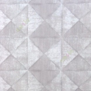 Grey cream color geometric diamond shapes slanting line crossings triangle texture finished home décor wallpaper