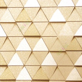 Brown gold beige color abstract design tringle geometric diamond pattern digital small square shiny surface home décor wallpaper
