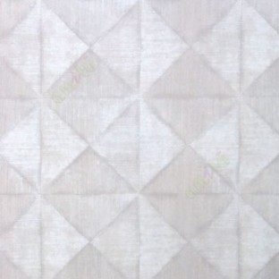 Beige cream grey color geometric diamond shapes slanting line crossings triangle texture finished home décor wallpaper