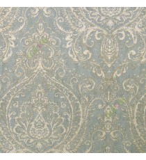 Brown gold grey color beautiful big traditional damask pattern thin swirls leaf flower designs home décor wallpaper