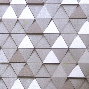 Black grey beige color abstract design tringle geometric diamond pattern  digital small square shiny surface home décor wallpaper