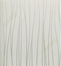 Green brown vertical stripes with self texture home décor wallpaper for walls