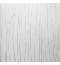 Beige silver vertical stripes with self texture home décor wallpaper for walls