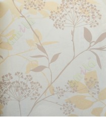 Gold beige brown traditional floral design home décor wallpaper for walls