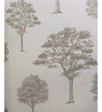 Gold brown colour beautiful natural full tree design home décor wallpaper for walls